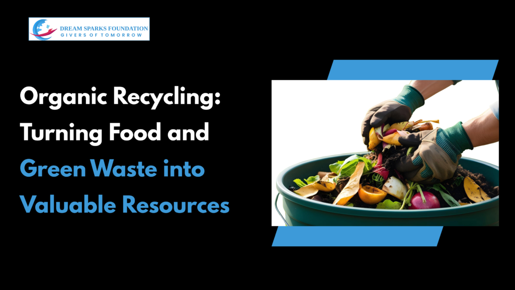 Food waste and garden waste separated for organic recycling and composting